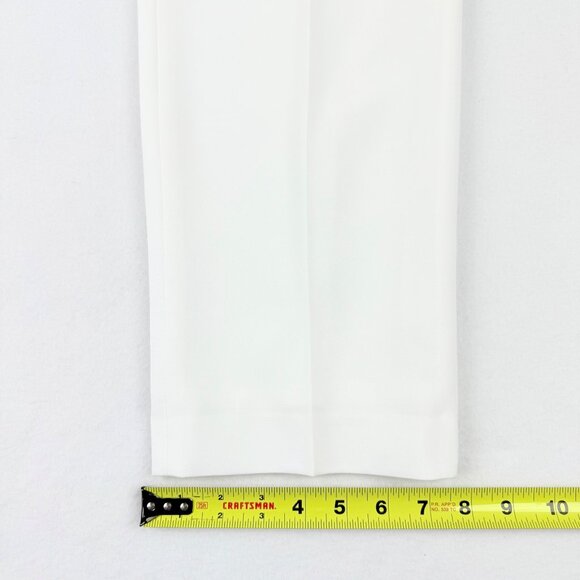 Black Label by Evan-Picone Womens Full Lined Mid Rise Stretch White Pants 10 NWT - Picture 10 of 11